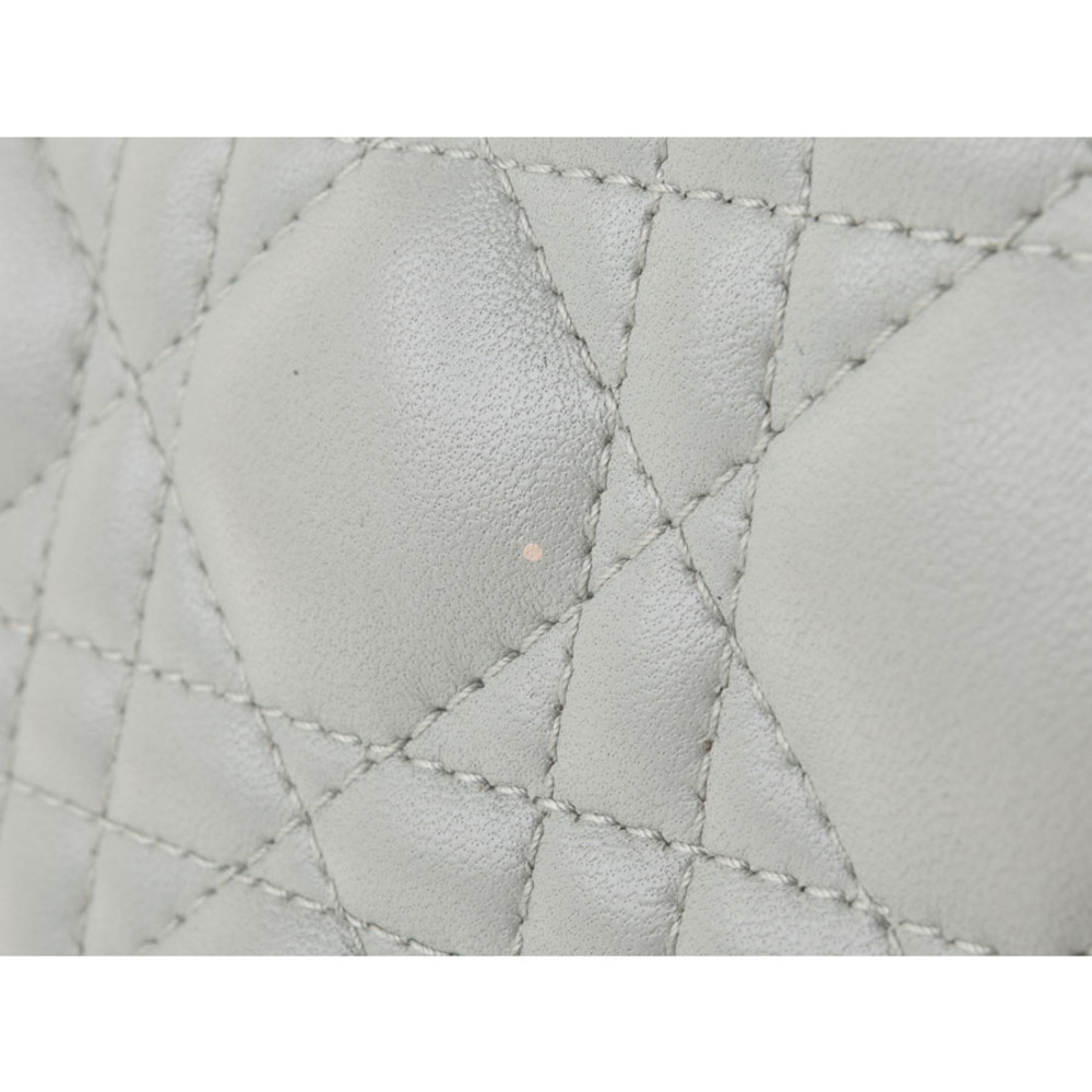 Dior CHRISTIAN Lady Cannage Tricolor Pink Yellow Blue Lambskin - Picture 8 of 9